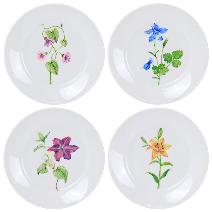 Martha Stewart Botanical Garden Ceramic Dessert Plates Wayfair